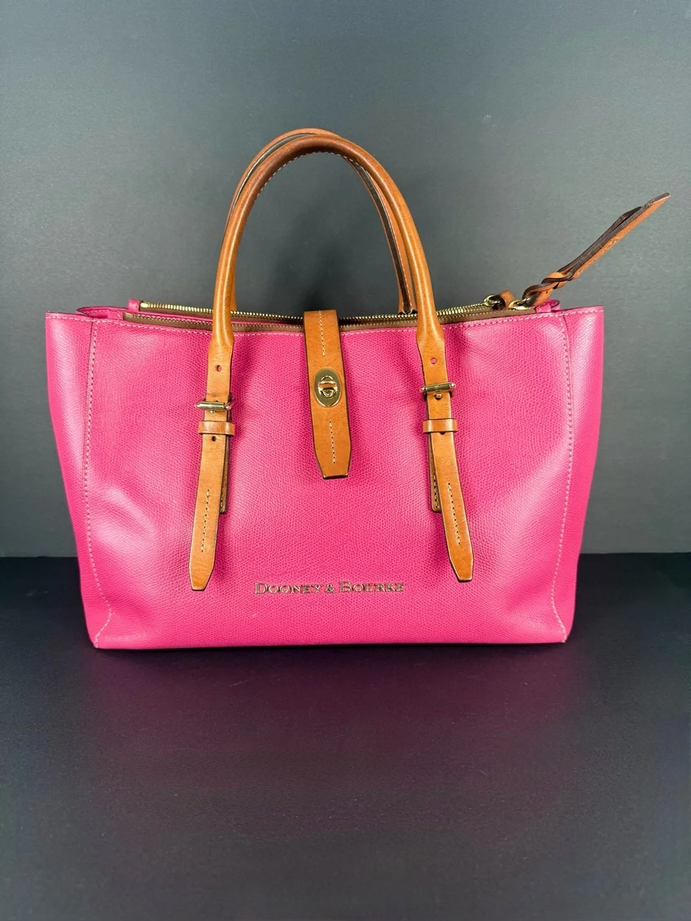Dooney & Bourke Miller Satchel Fuchsia